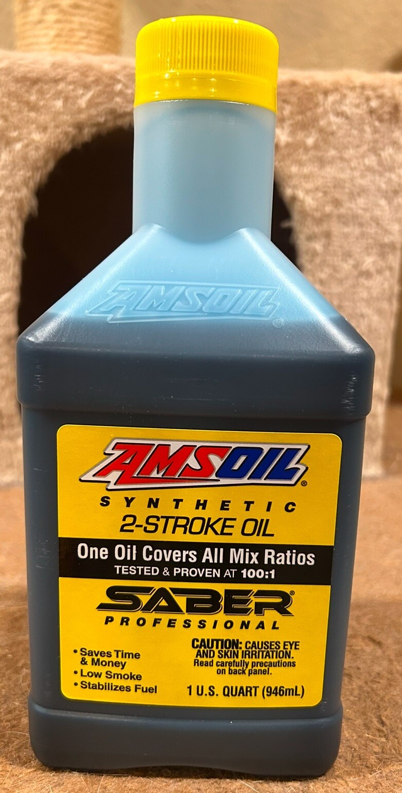 AMSOIL SABER Professional Synthetic 2-Stroke Oil (1 Quart) 2 Cycle Mix