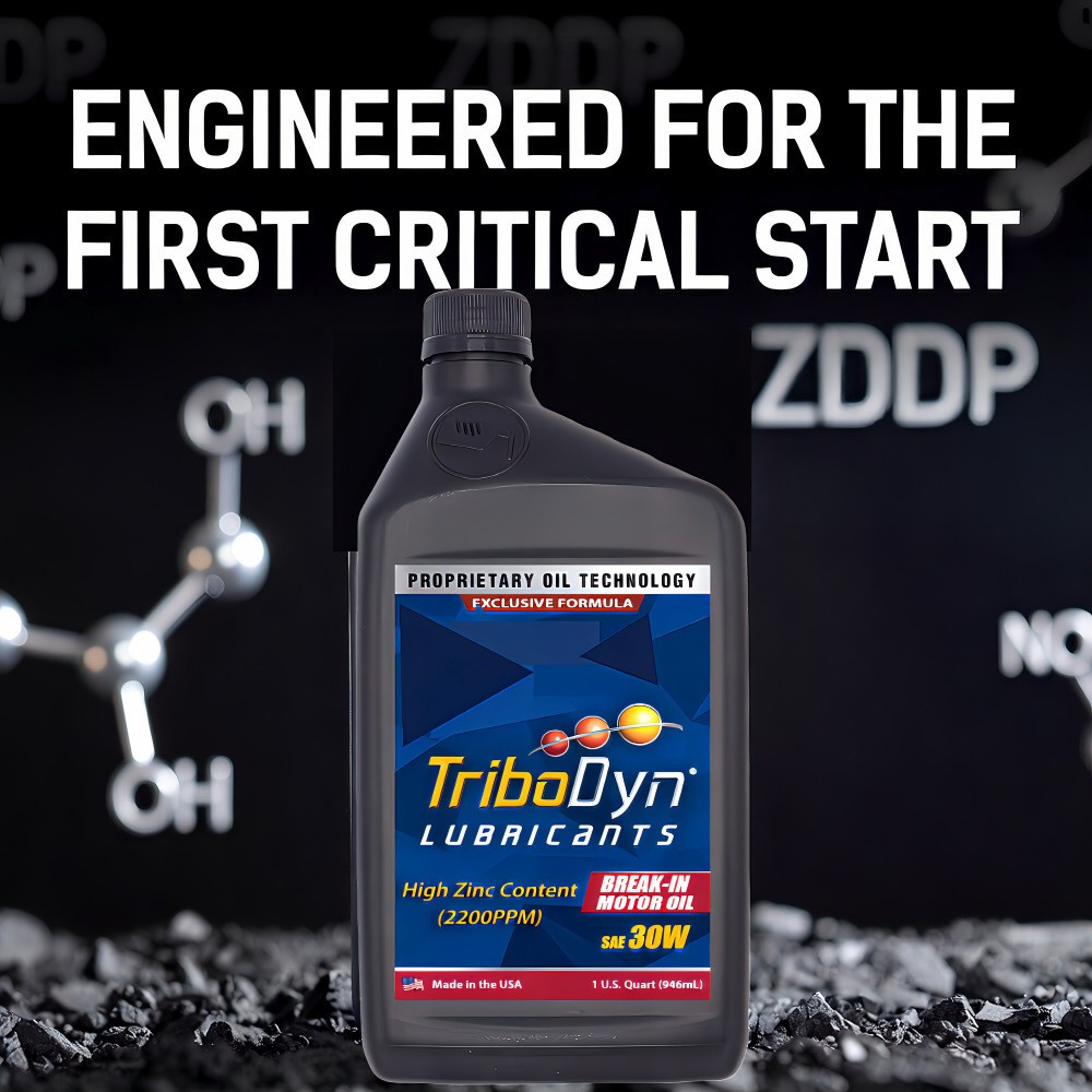 TriboDyn Lubricants SAE 30W High Zinc Engine Break In Motor Oil