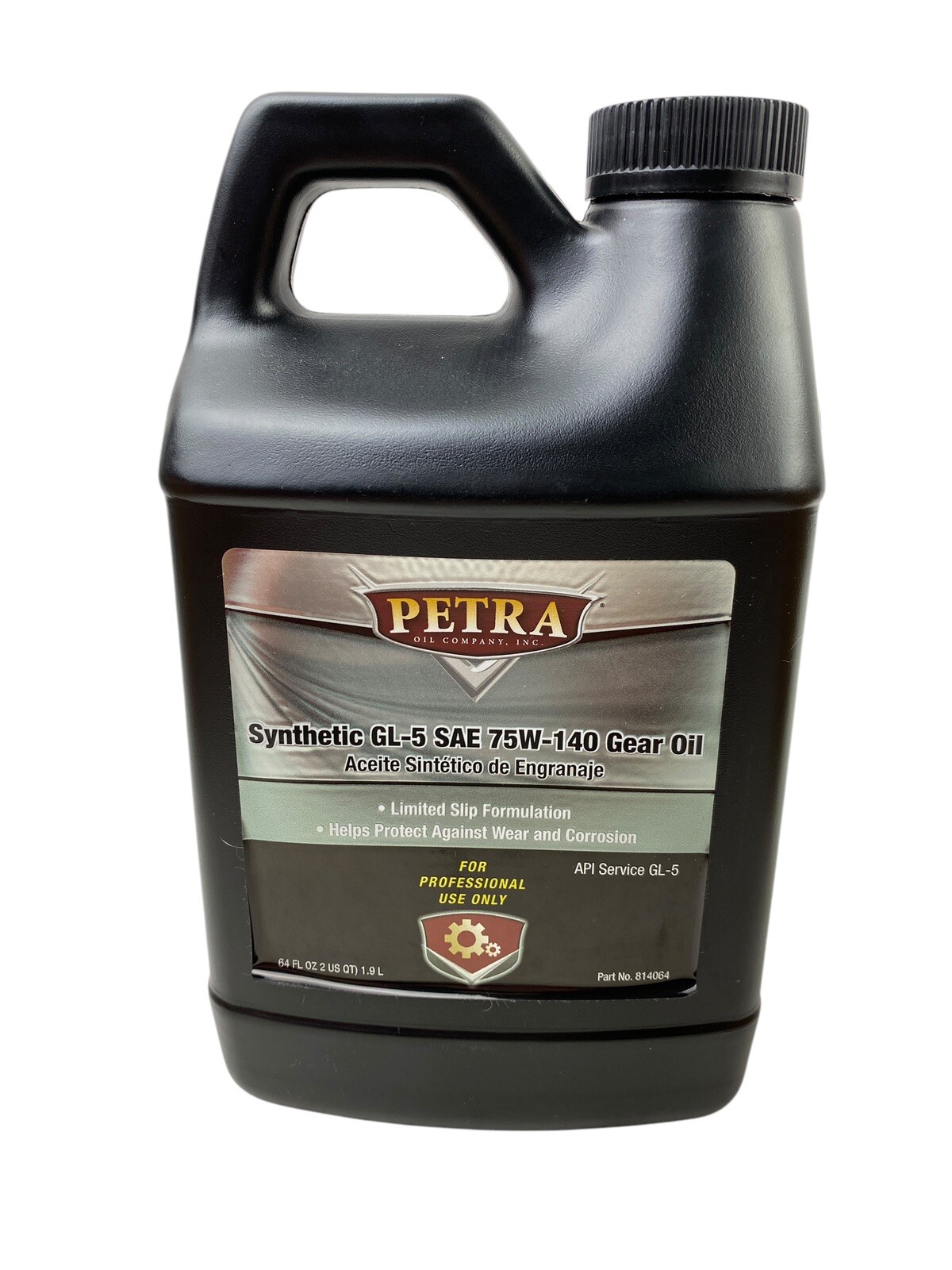 2-quart bottle of Petra Synthetic GL-5 SAE 75W-140 Gear Oil p/n 814064 (64oz)