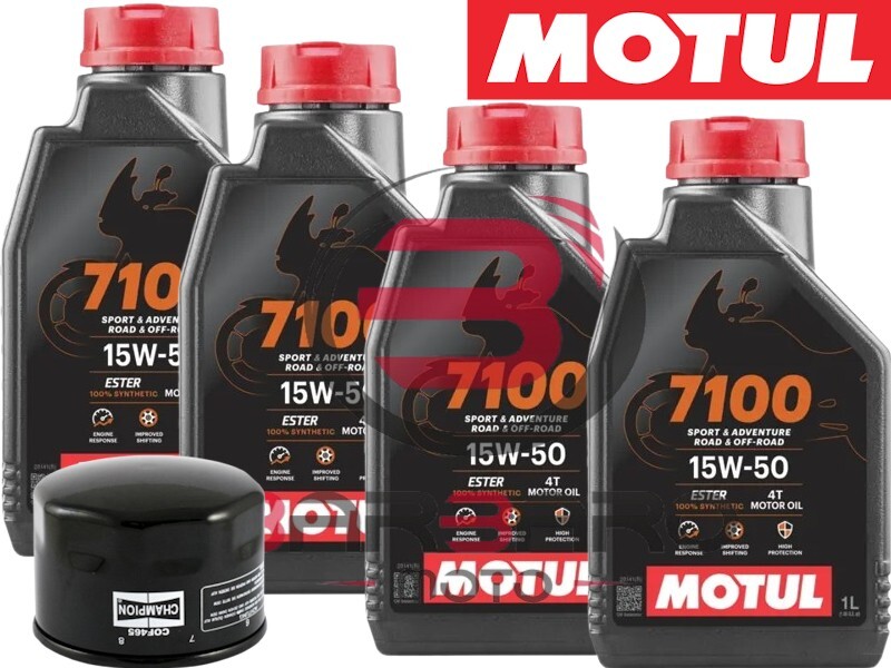 Cutting APRILIA SL Shiver 750 2007-2016 4 LT. Motul 7100 15W50 + oil filter