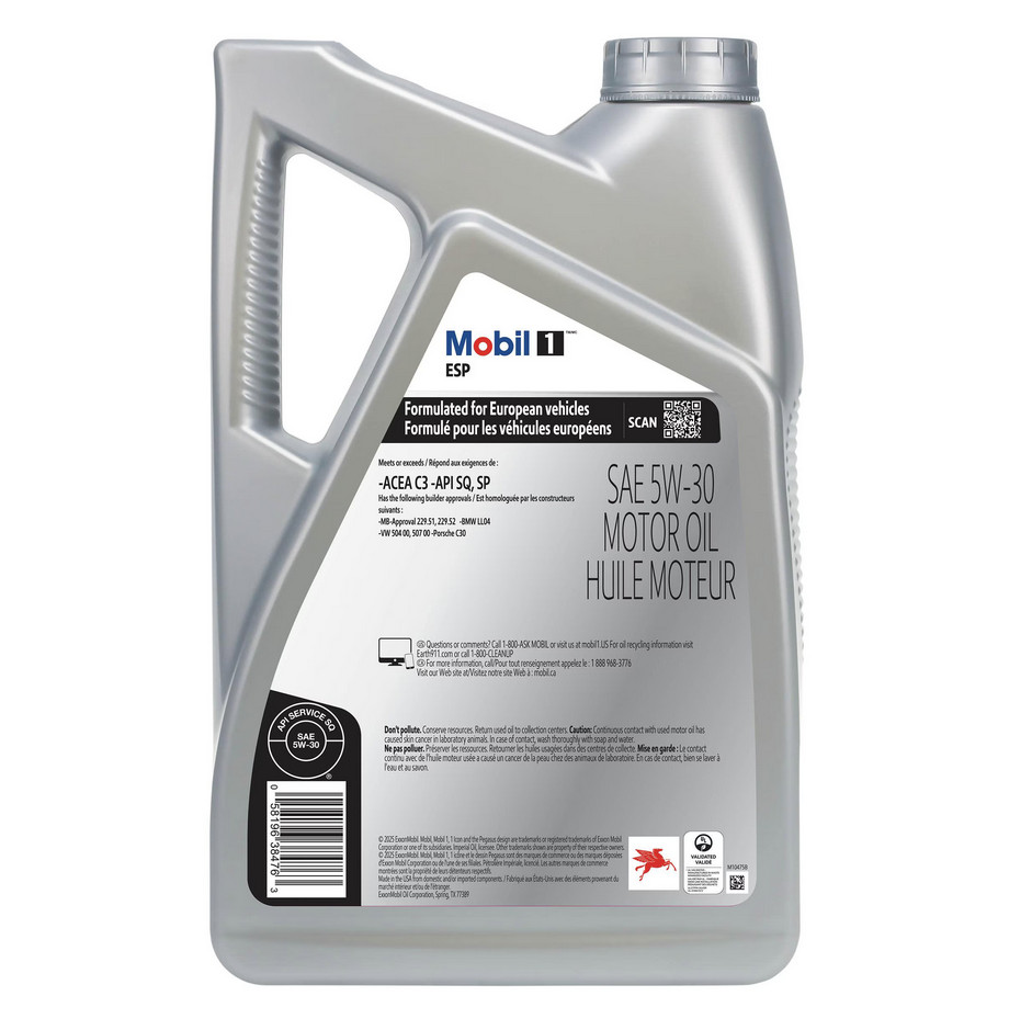 2 Pack Mobil 1 ESP SAE 5W-30 Full Synthetic Motor Oil 5 Quart 127513 – NEW