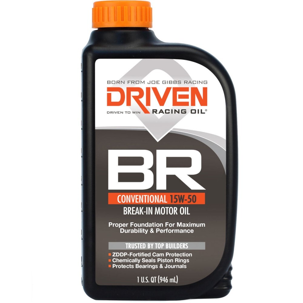 Joe Gibbs Driven 00106 BR 15W50 Break-In Racing Motor Oil – Case of 12 Qts.