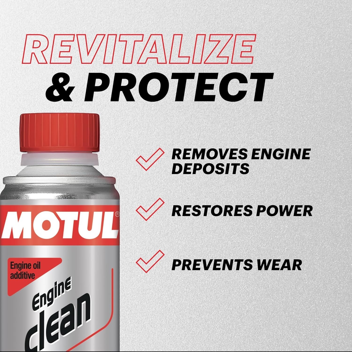 Motul Engine Clean – Oil Additive & Flush for Gasoline & Diesel Engines, 300ml