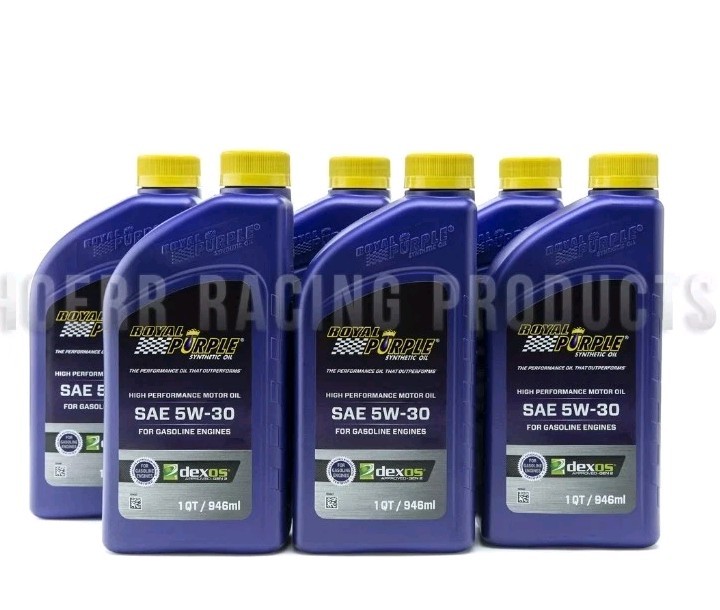 Royal Purple 01530 5W-30 Multi-Grade Synthetic Motor Oil Pack of 6 Quarts