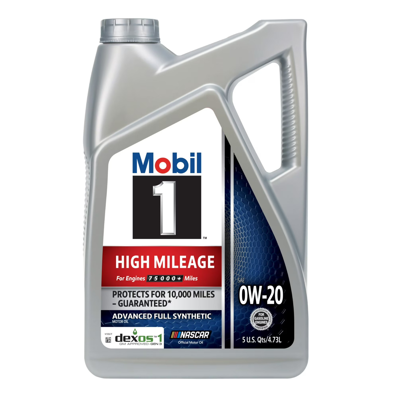 Mobil 1 High Mileage Full Synthetic Motor Oil 0W-20, 5 Quart 🔥No Import Fees