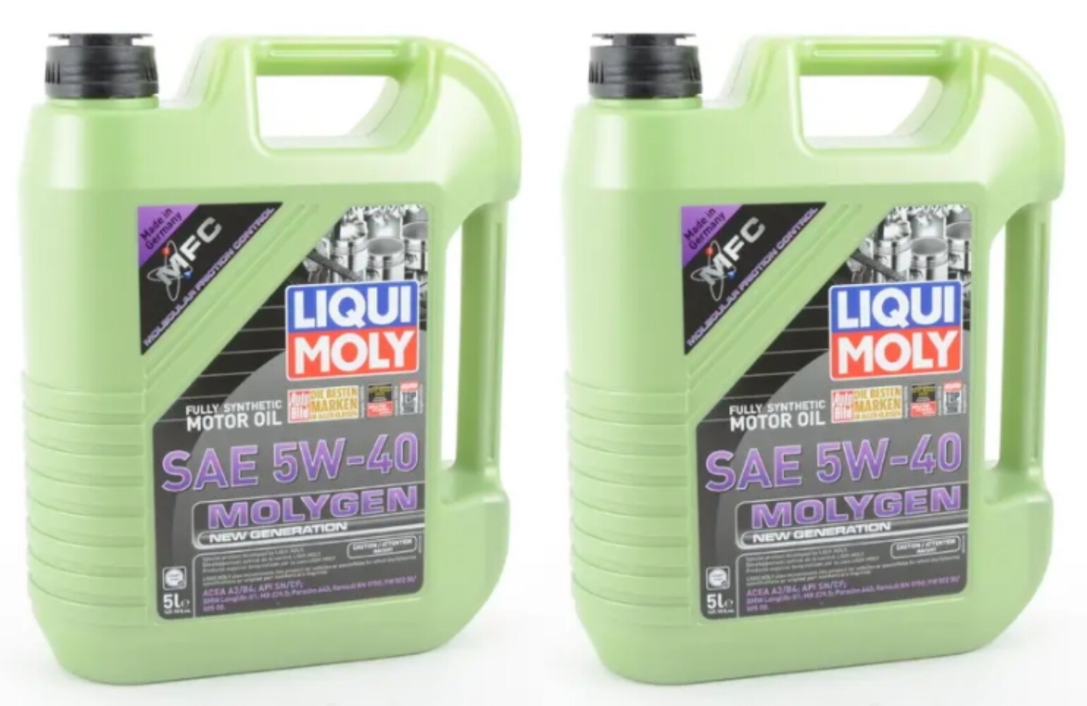 LiquiMoly MOLYGEN Fully Synthetic Motor Oil SAE 5W-40 10 Liters