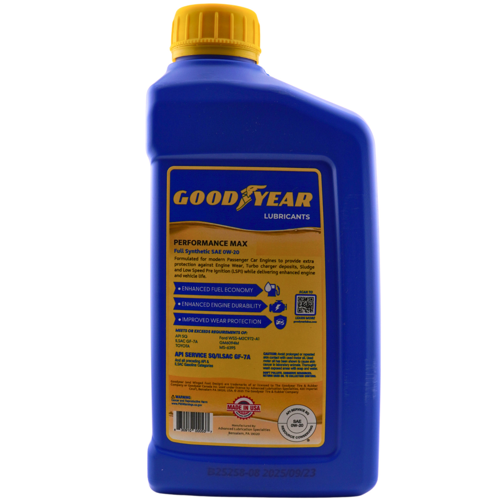 Goodyear 0W-20 Oil Change Kit w/ Wix 57356 for Honda/Acura 3.5L + 2.0T Engines