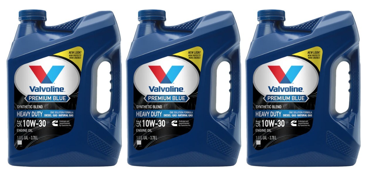 Valvoline Premium Blue Gen2 10W-30 Diesel Oil; Case of 3 – 1 Gallons | 891017