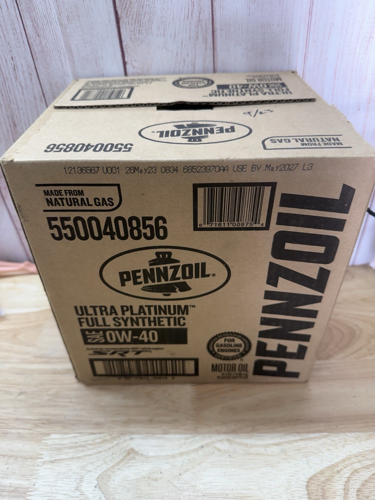 6 Pack Pennzoil Ultra Platinum Full Synthetic 0W-40 Motor Oil 1Quart Engine Oil