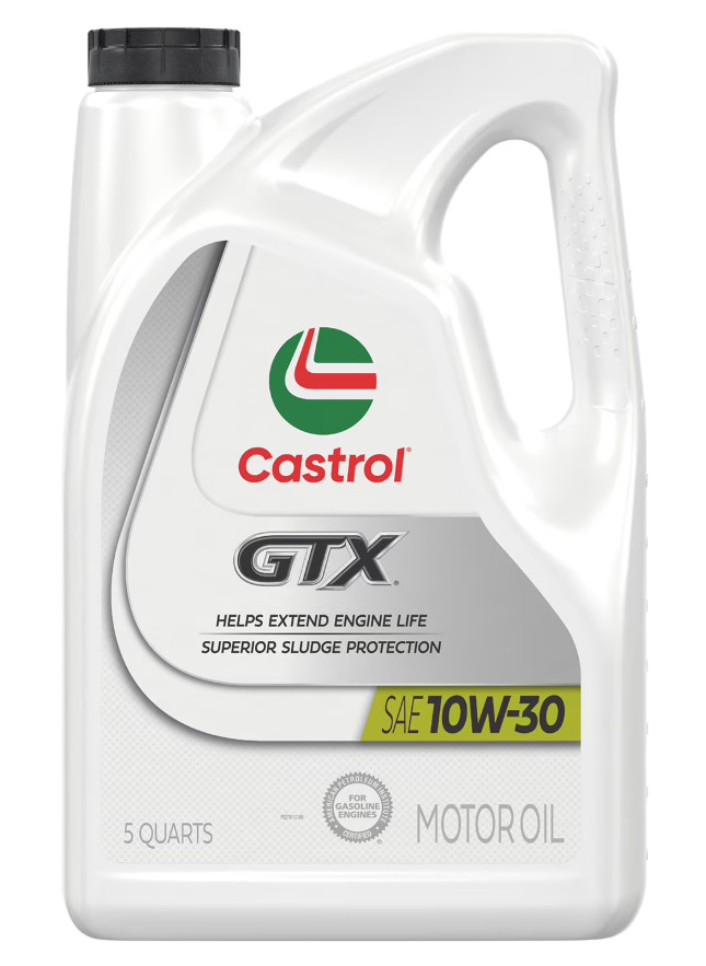 (2 pack) Castrol GTX 10W-30 Conventional Motor Oil, 5 Quarts