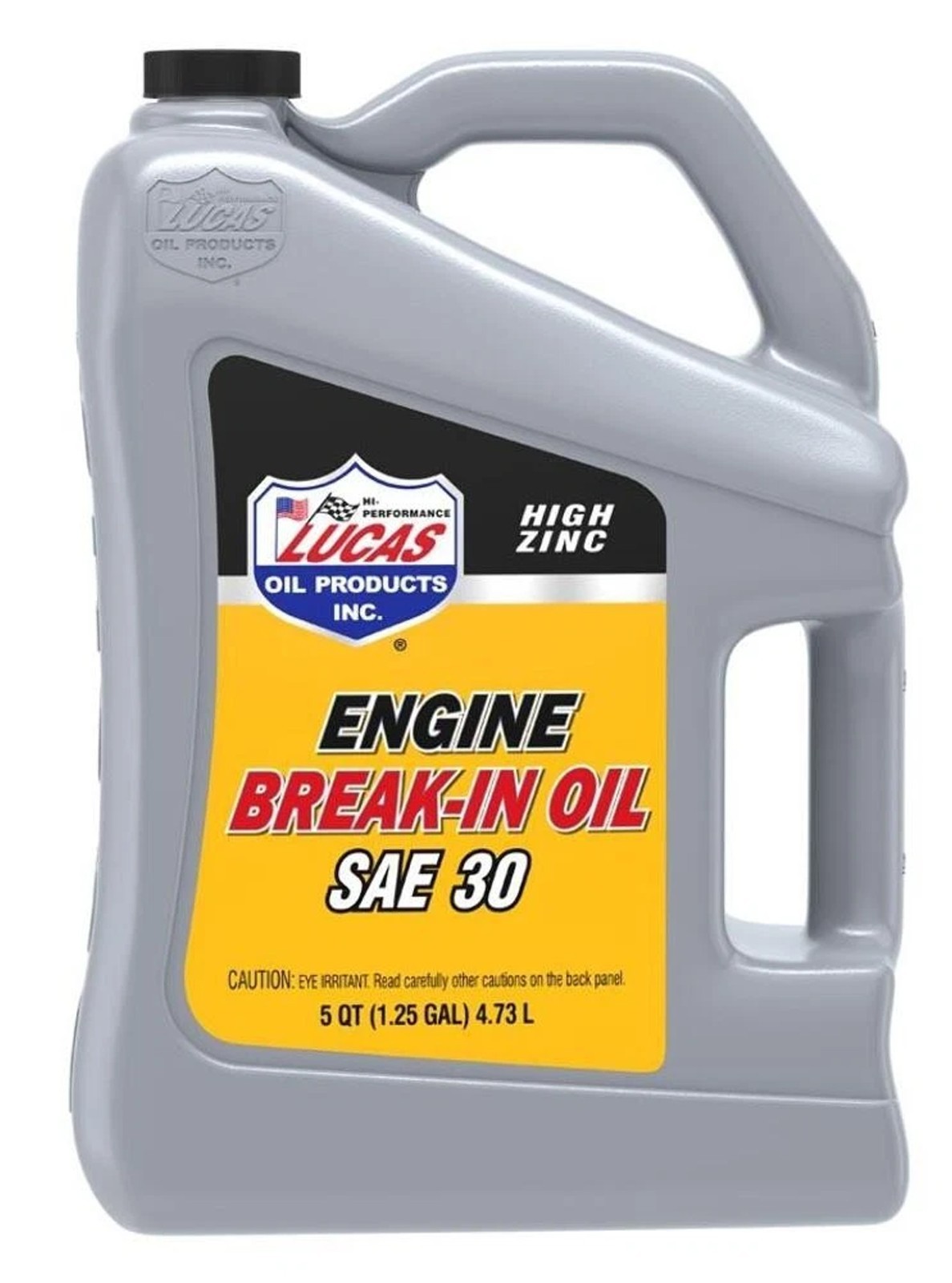 Lucas Oil High Zinc SAE 30 Engine Break-In Oil 5 Qt High Performance Racing