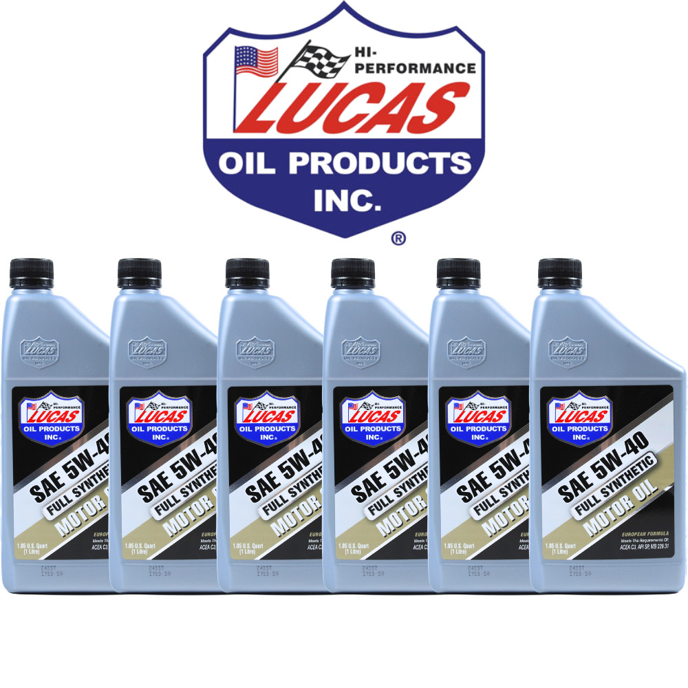 6L LUCAS OIL 10186 5W-40 EUROPEAN FULLY SYNTHETIC ENGINE OIL