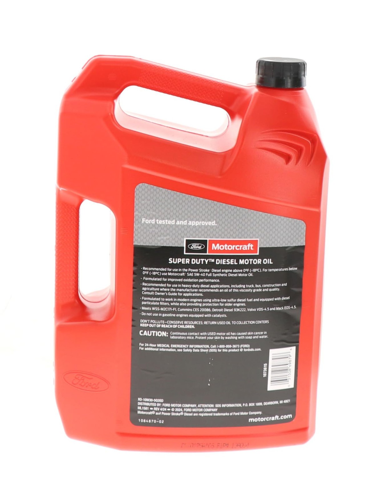 MOTORCRAFT – Oil – Engine (XO10W305Q3SD) 5 Quart Jug, Red/Black