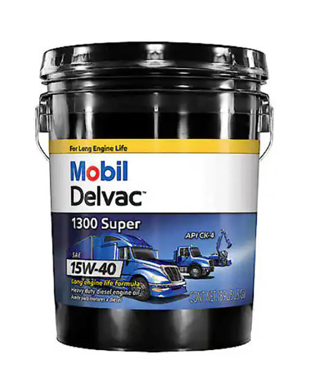 Mobil Delvac 1300 Super Diesel Engine Synthetic Blend 15W-40 Motor Oil