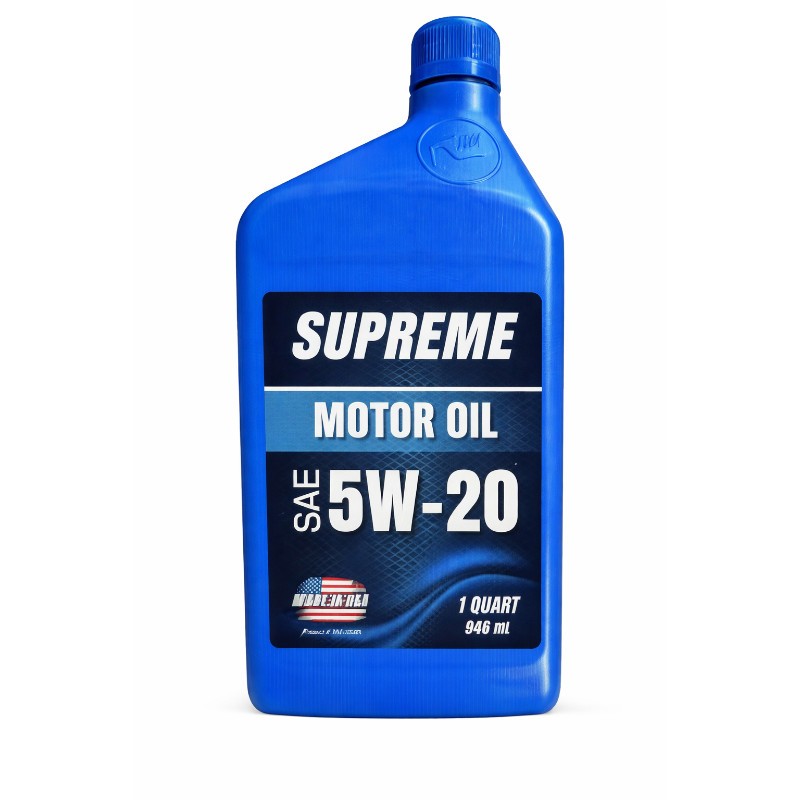 6x Supreme Motor Oil 5w-20 Engine Lubricant Bulk Lot Vehicle Repair Shop 1qt