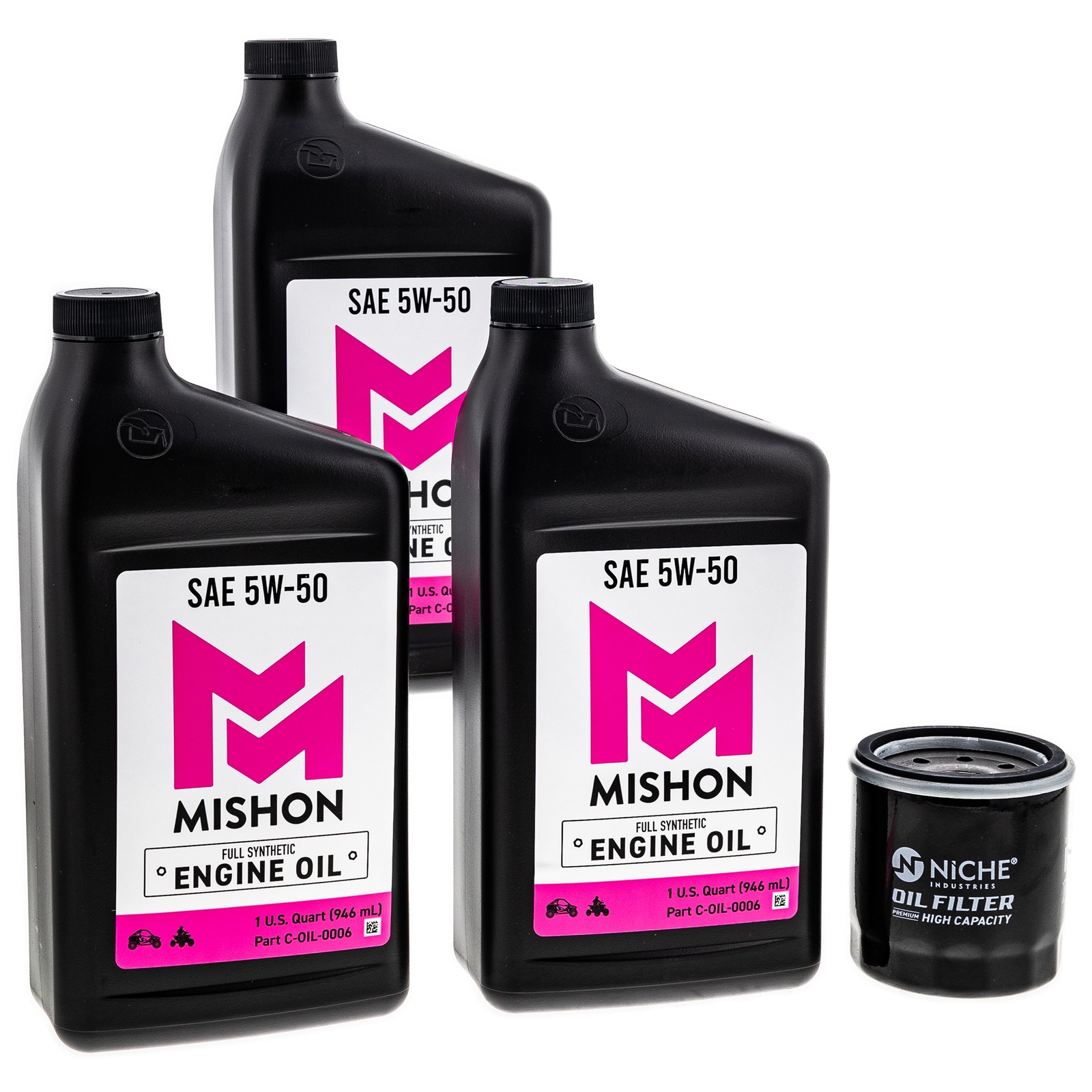 MISHON Engine Oil Change Kit for Polaris RZR Pro XP Turbo S R 4 UTV
