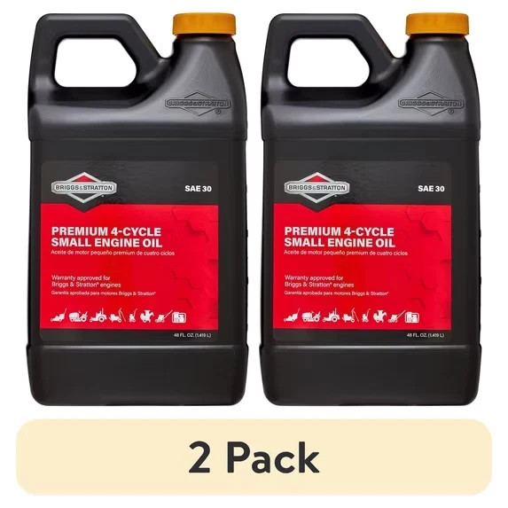 (2 pack) Briggs & Stratton 4-Cycle 48 oz Oil SAE-30 for Small Engines (Pack-2)