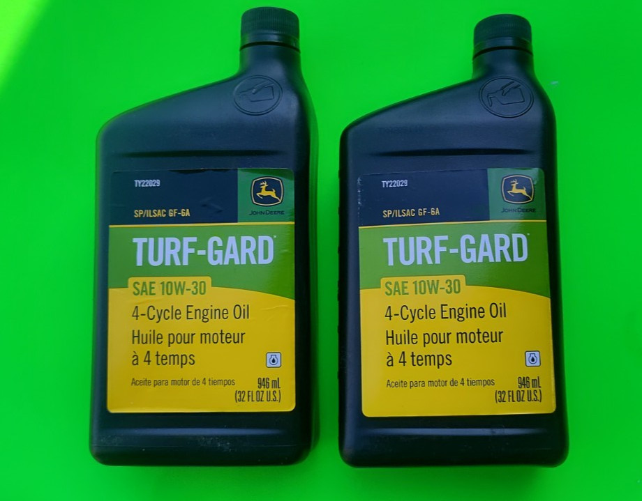 John Deere Turf-Gard SAE 10W-30 Oil TY22029 – TWO Quarts