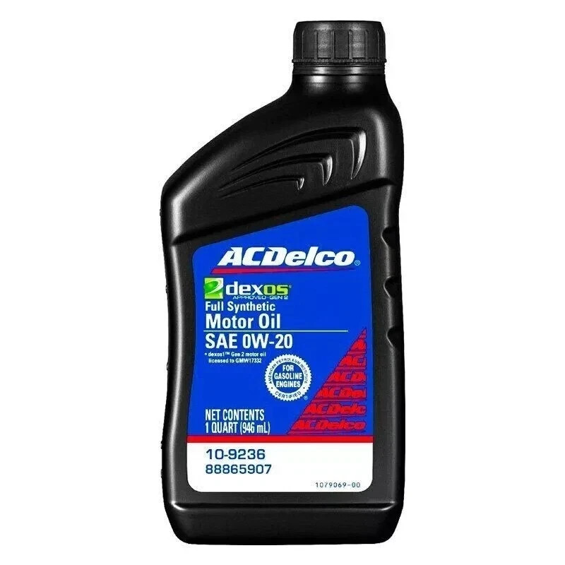 6 Pack AC Delco 10-9236 Fully Synthetic SAE 0W-20 Gen 2 Dexos1 Motor Engine Oil
