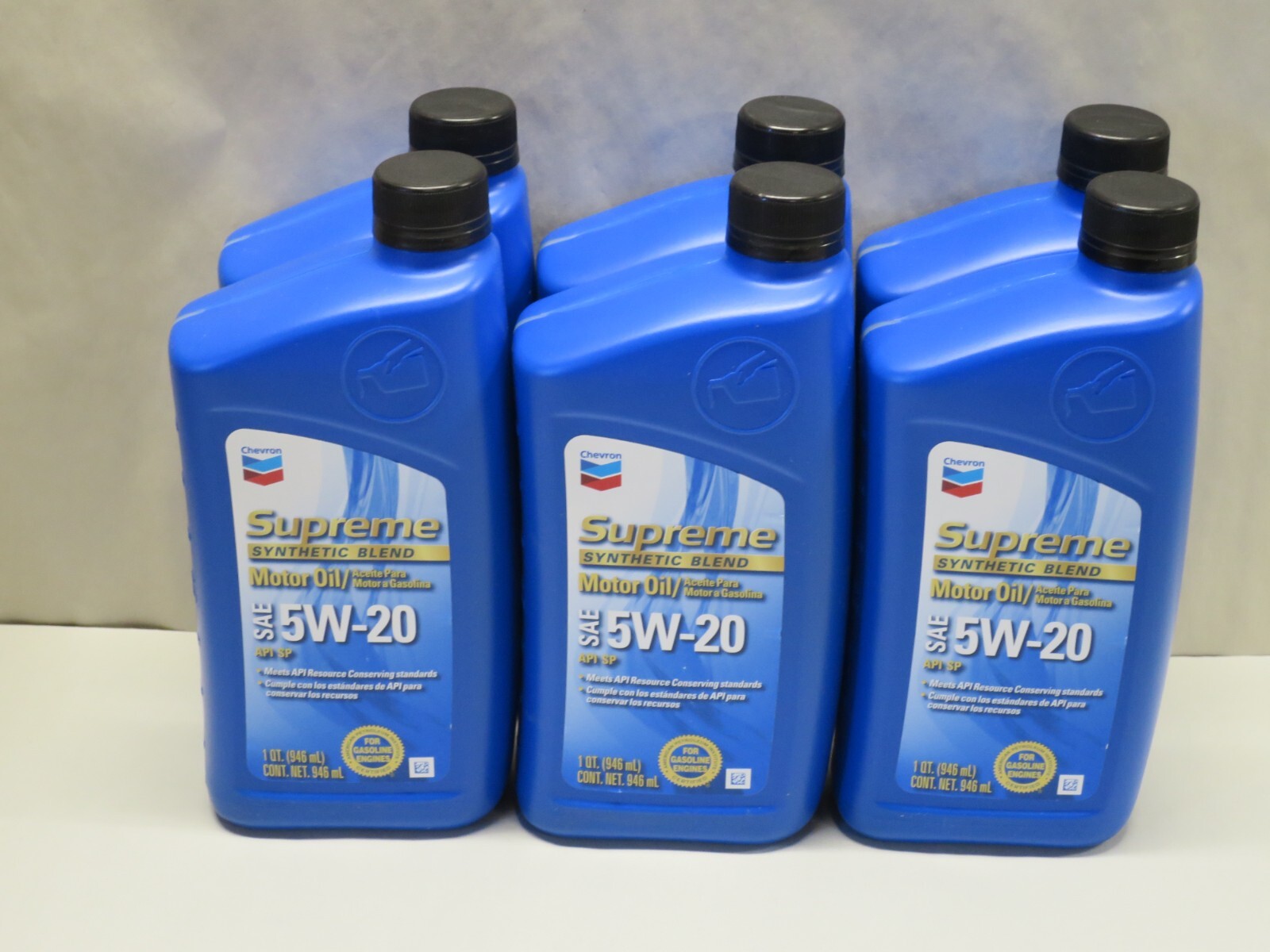 Chevron 2200135721 Supreme Motor Oil SAE 5W-20 – 1 Quart – Case of 6