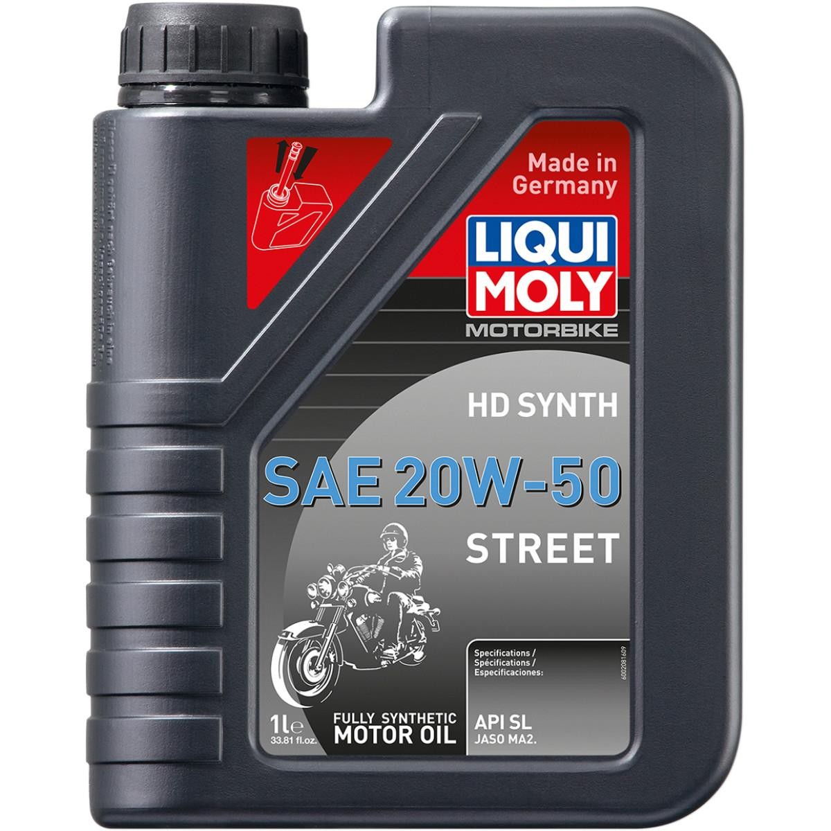 Liqui Moly 20100 HD Synth Street Motor Oil – 20W-50 – 1L