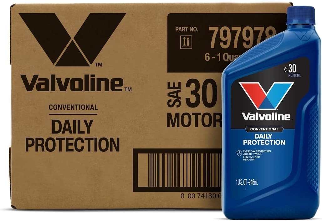 Daily Protection SAE 30 Conventional Motor Oil 1 QT, Case of 6