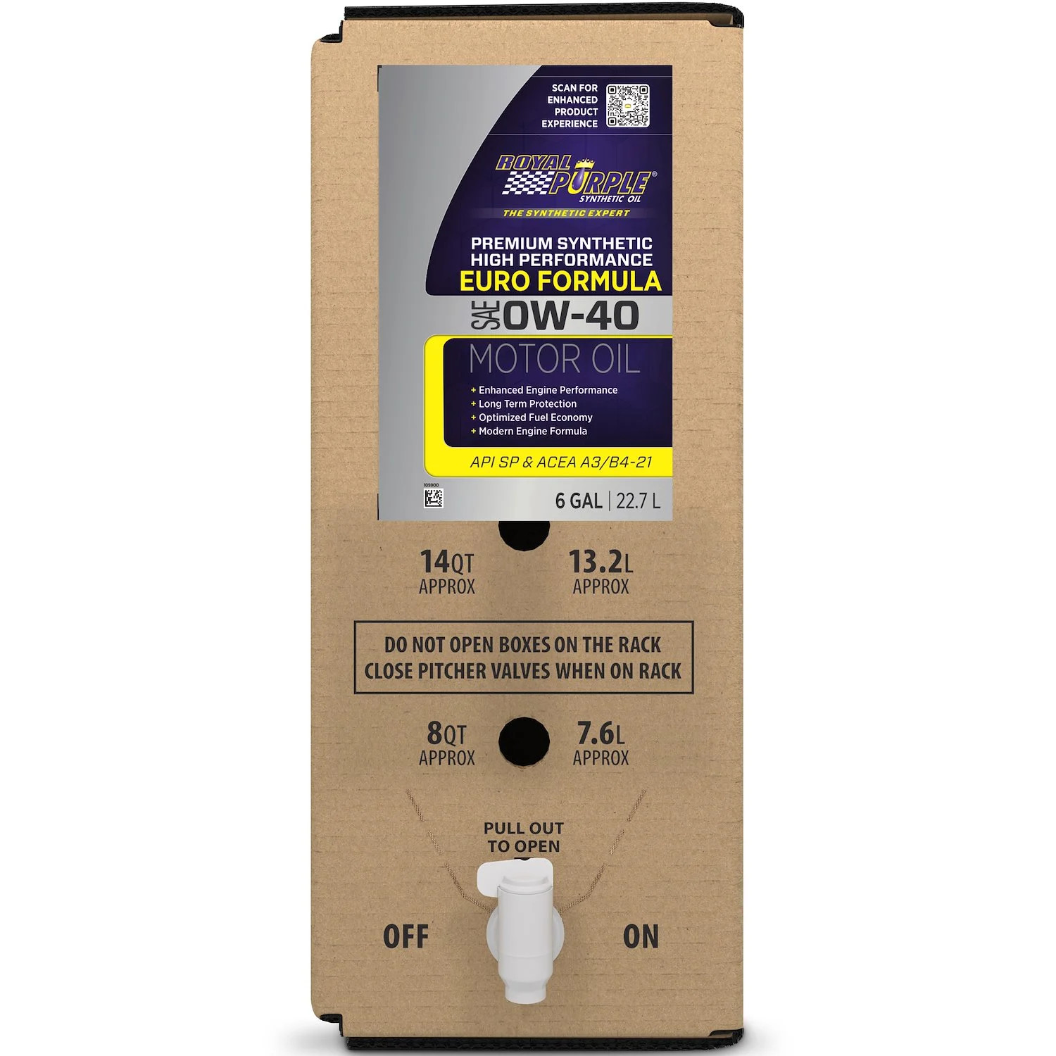 Royal Purple 60040 High Performance European Formula 0W-40 Synthetic Motor Oil