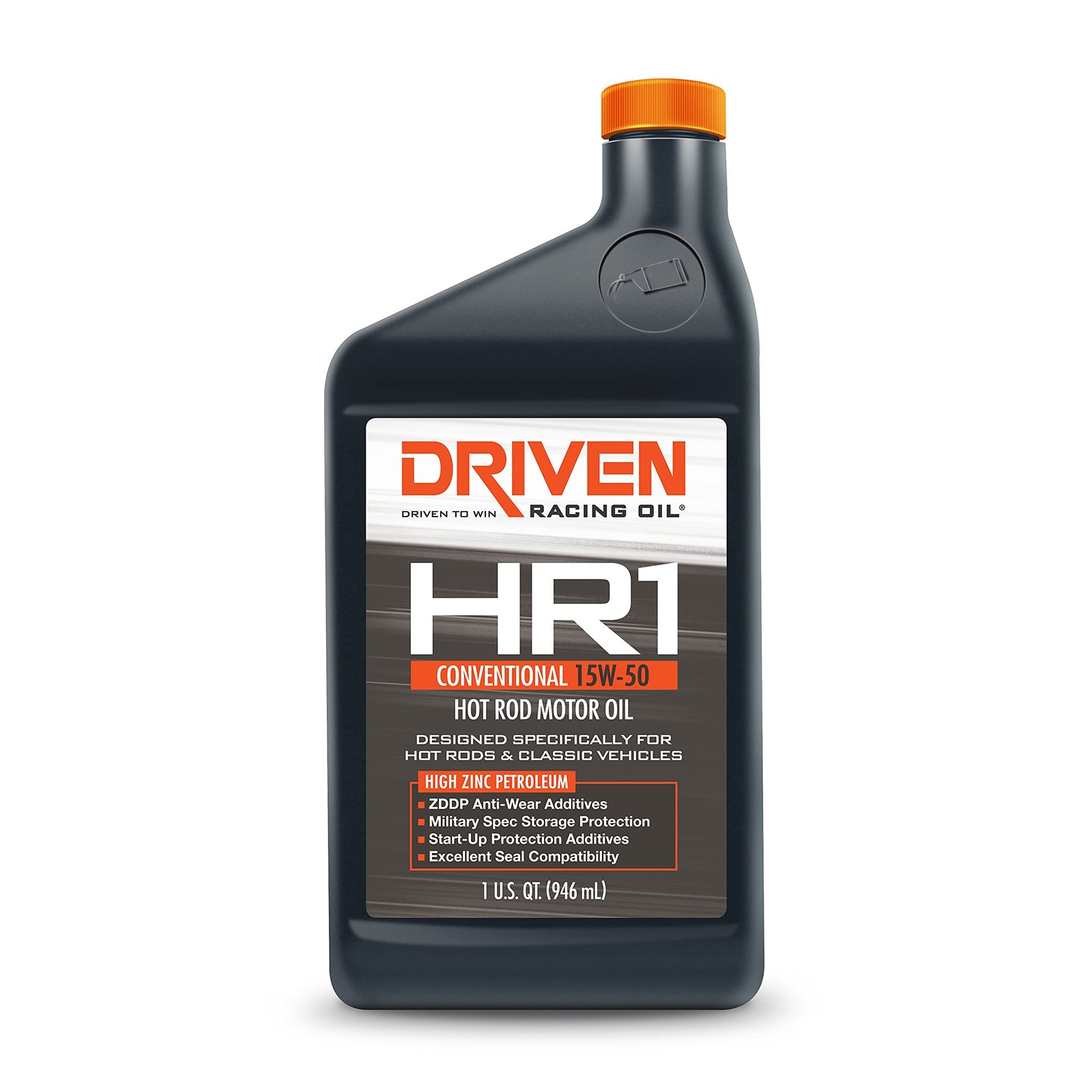 Driven Racing Oil 02106 HR1 Conventional 15W50 Motor Oil, 1 Quart