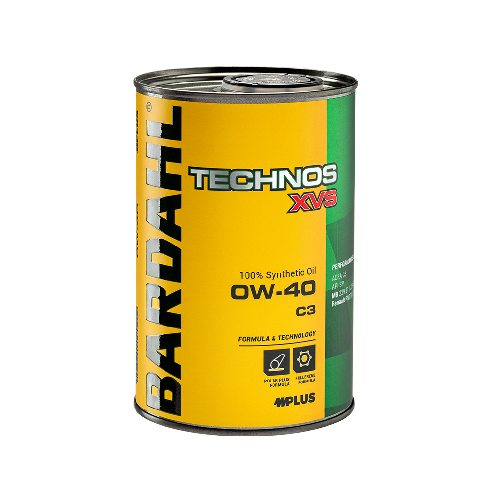 3 LT Bardahl Technos XVS 0W-40 C3 – Engine Oil 100% Synthetic ACEA C3 / API SP