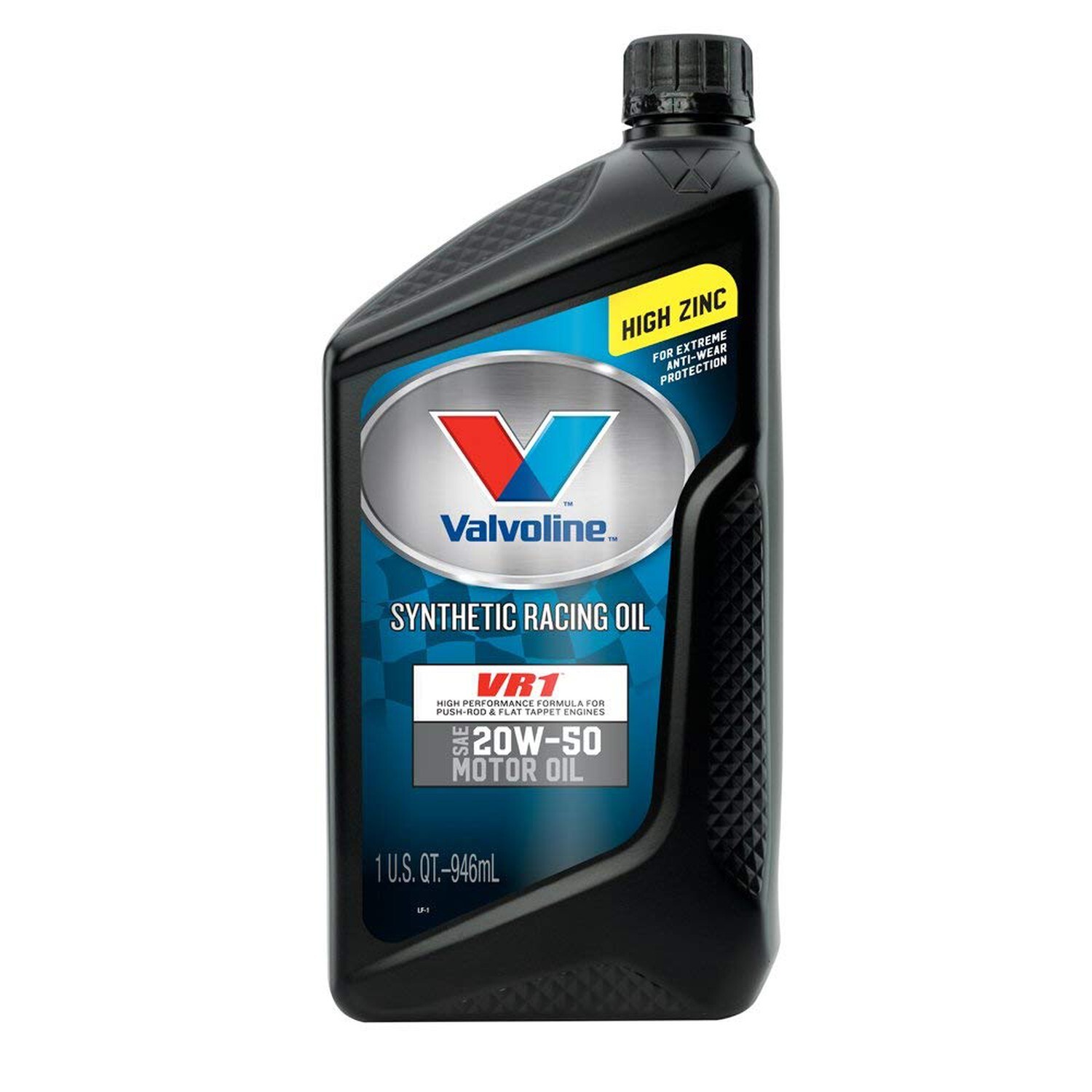Valvoline VR1 SAE 20W-50 Synthetic Racing Motor Oil – 1 Quart Bottle (12 Pack)