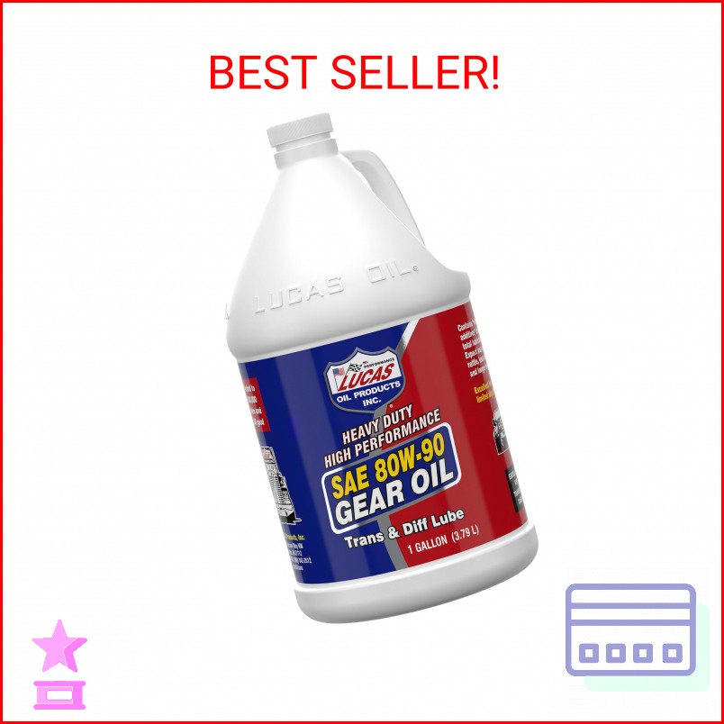 Lucas Oil 10046 SAE 80W-90 Heavy Duty Gear Oil – 1 Gallon