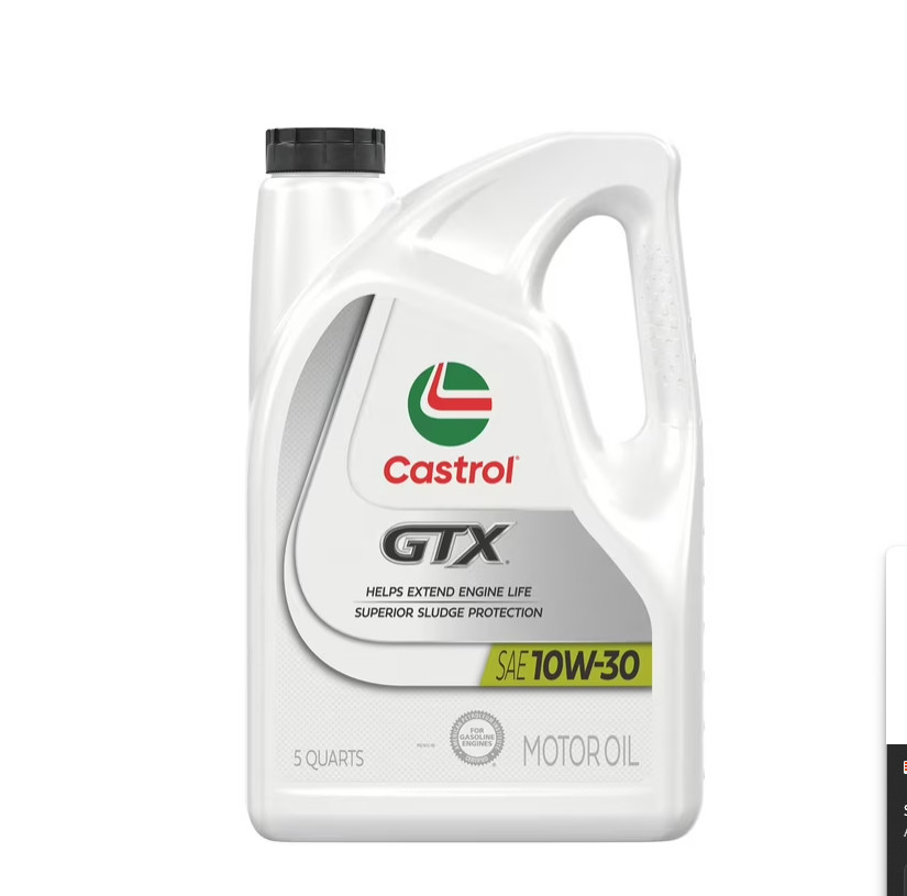 Castrol GTX 10W-30 Conventional Motor Oil, 5 Quarts (2 pack)