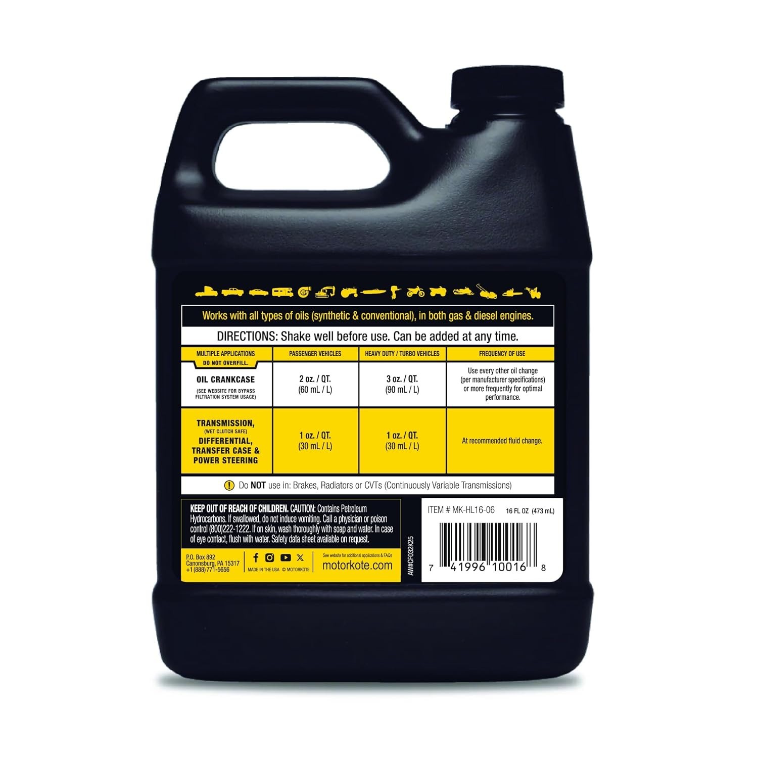 16oz Hyper Lubricant for Enhanced Engine Performance & Long-Lasting Protection