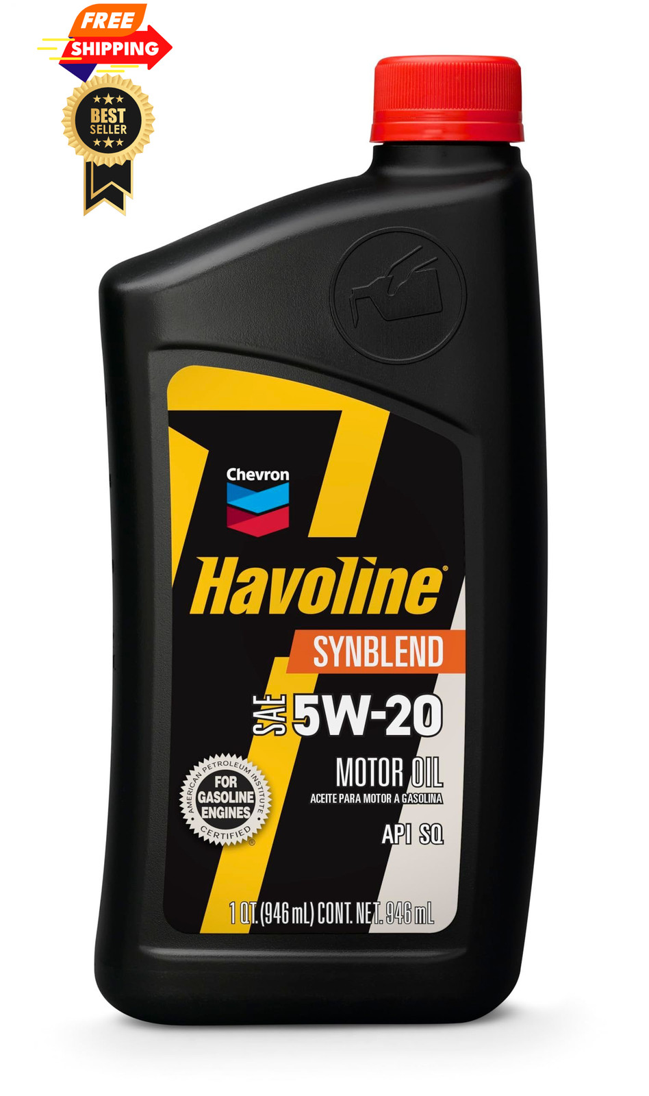 HAVOLINE 5W-20 Motor Oil – 1 qt. 1 Quart (Pack of 1), Conventional