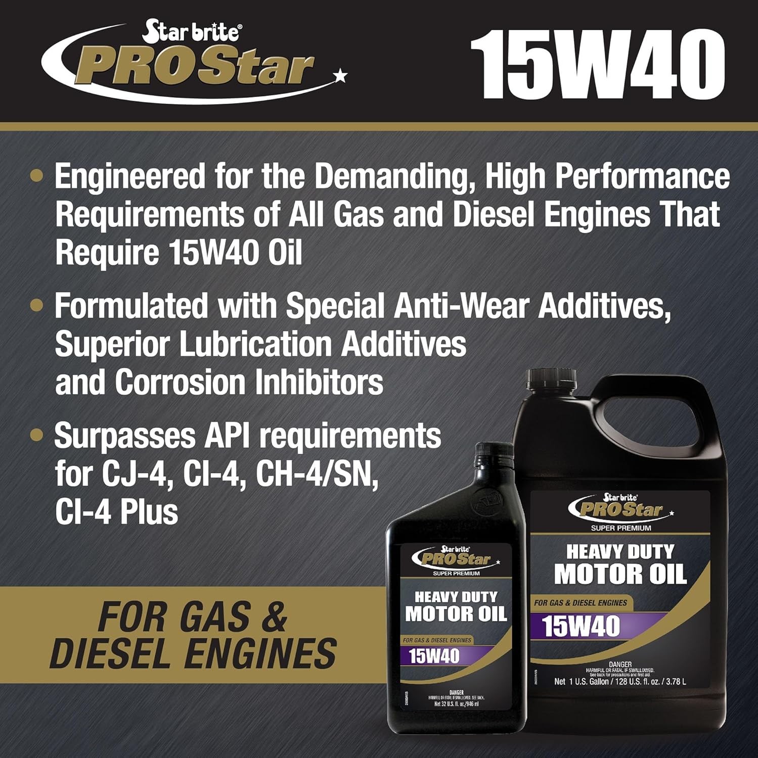 Pro Star Super Motor Oil SAE 15W-40 – High Performance, Heavy-Duty Engine Pr…
