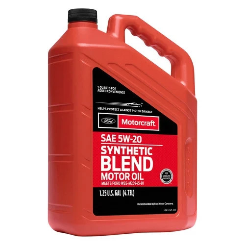 2 PACK Motorcraft 5W-20 Synthetic Blend Motor Oil, Superior Wear Protection, 5Q
