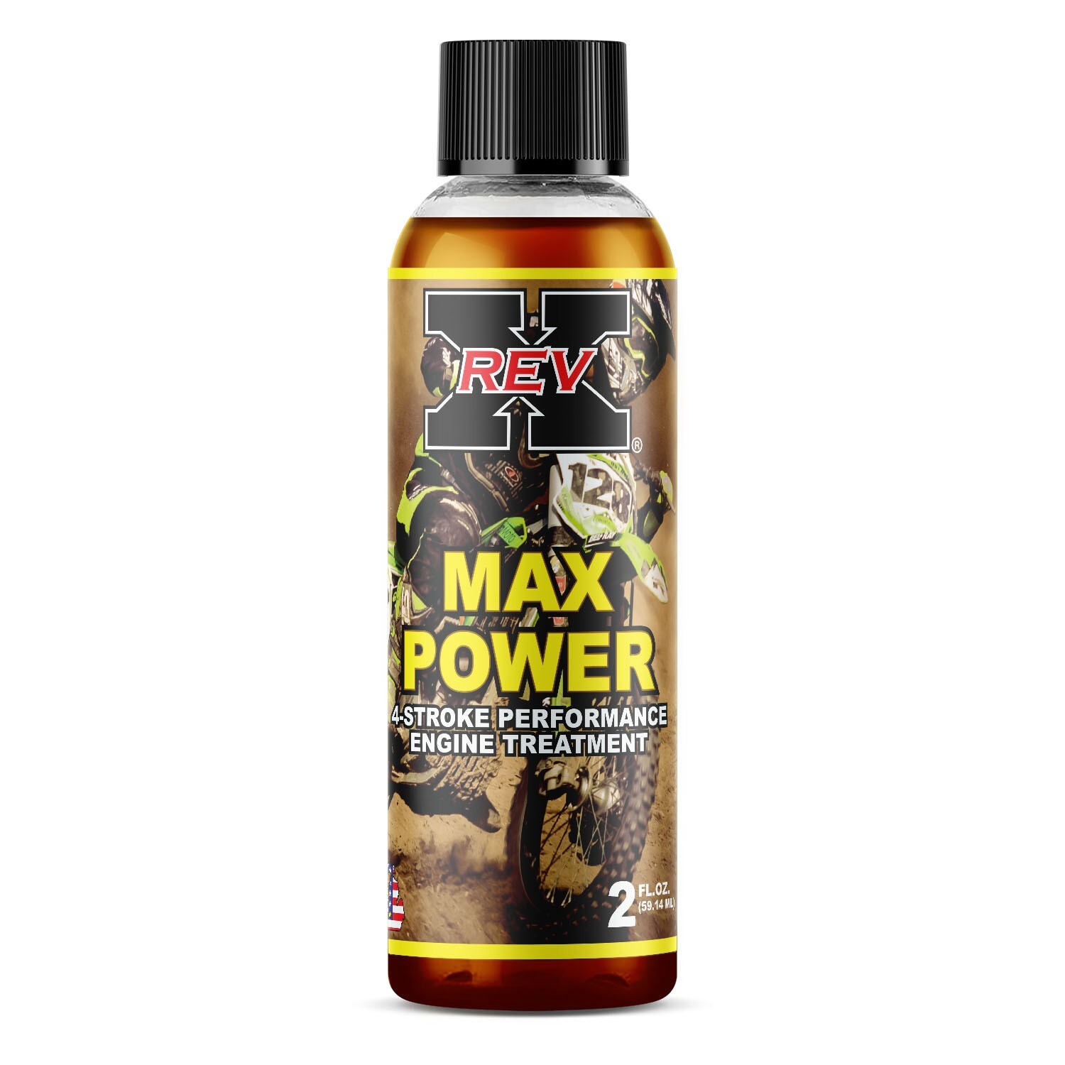 REV X Max Power 4-Stroke Engine Treatment – Lower Engine Temps – Eliminates Wear