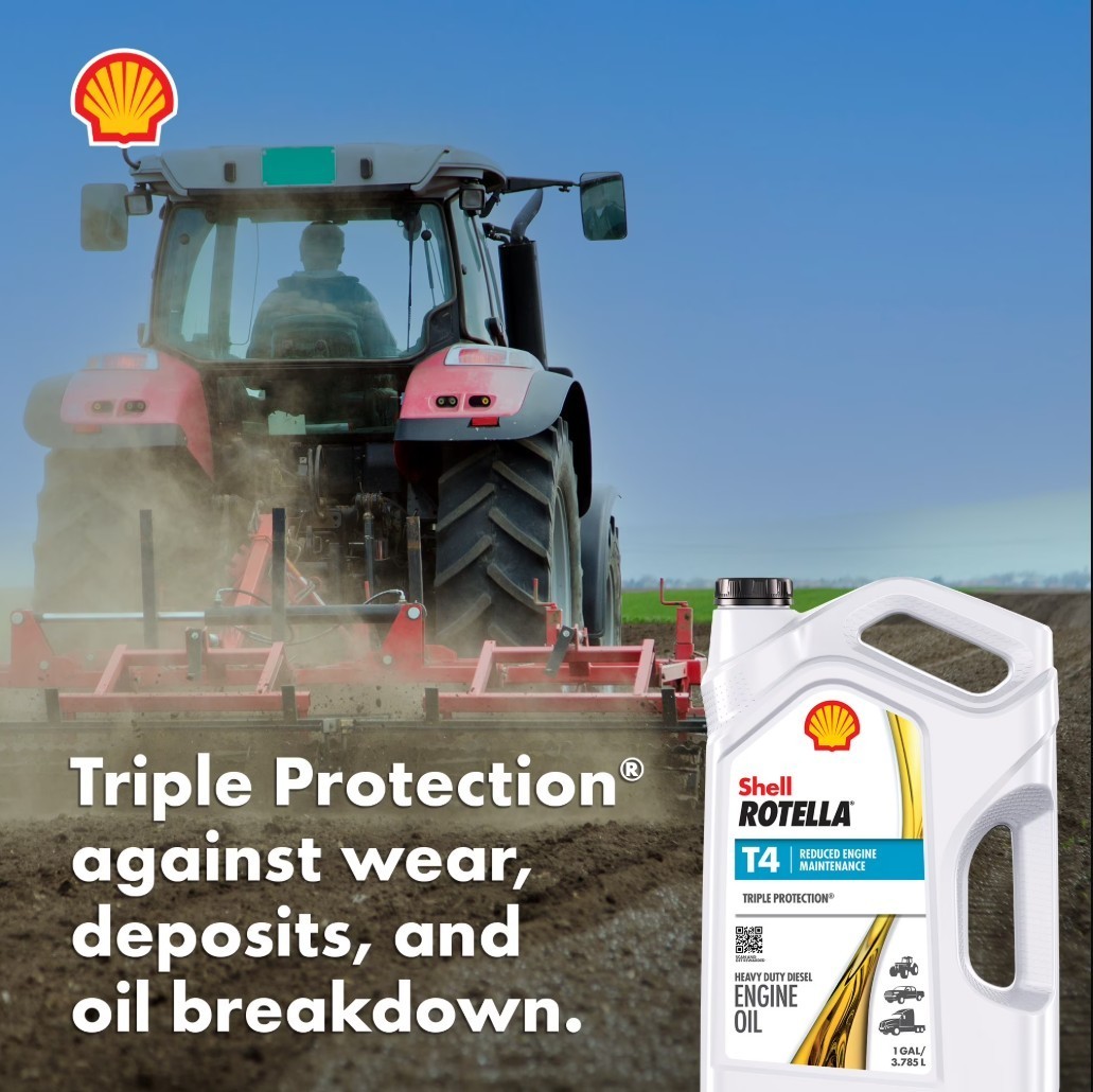 3 PACK Shell Rotella T4 Triple Protection 15W-40 Diesel Engine Oil, 1 Gallon