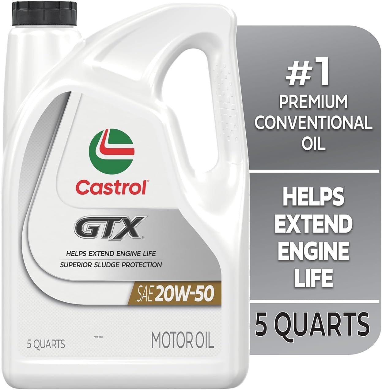 GTX 20W-50 Conventional Motor Oil, 5 Quarts