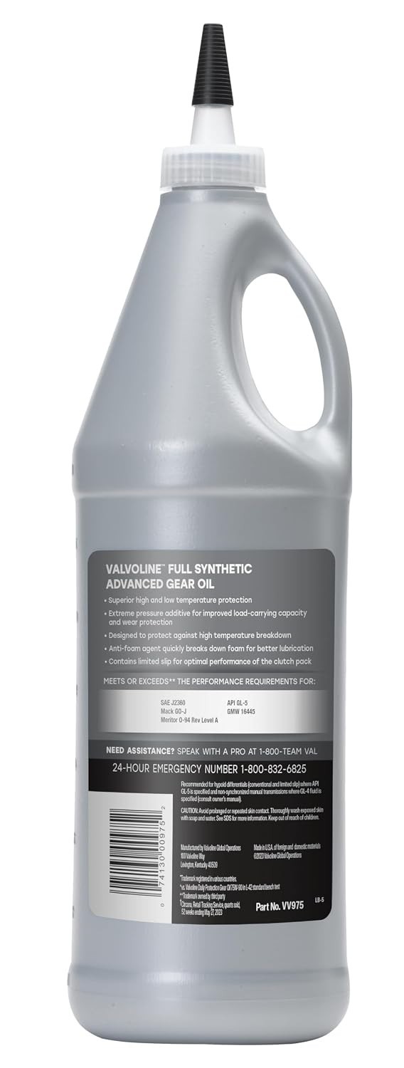 Advanced Full Synthetic 75W-90 Gear Oil 1 QT