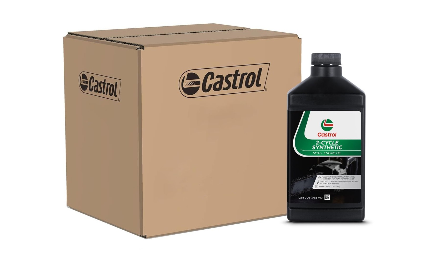 Castrol 2 Cycle Full Synthetic Oil – Small Engine Formula – 50:1 Mix Ratio – …