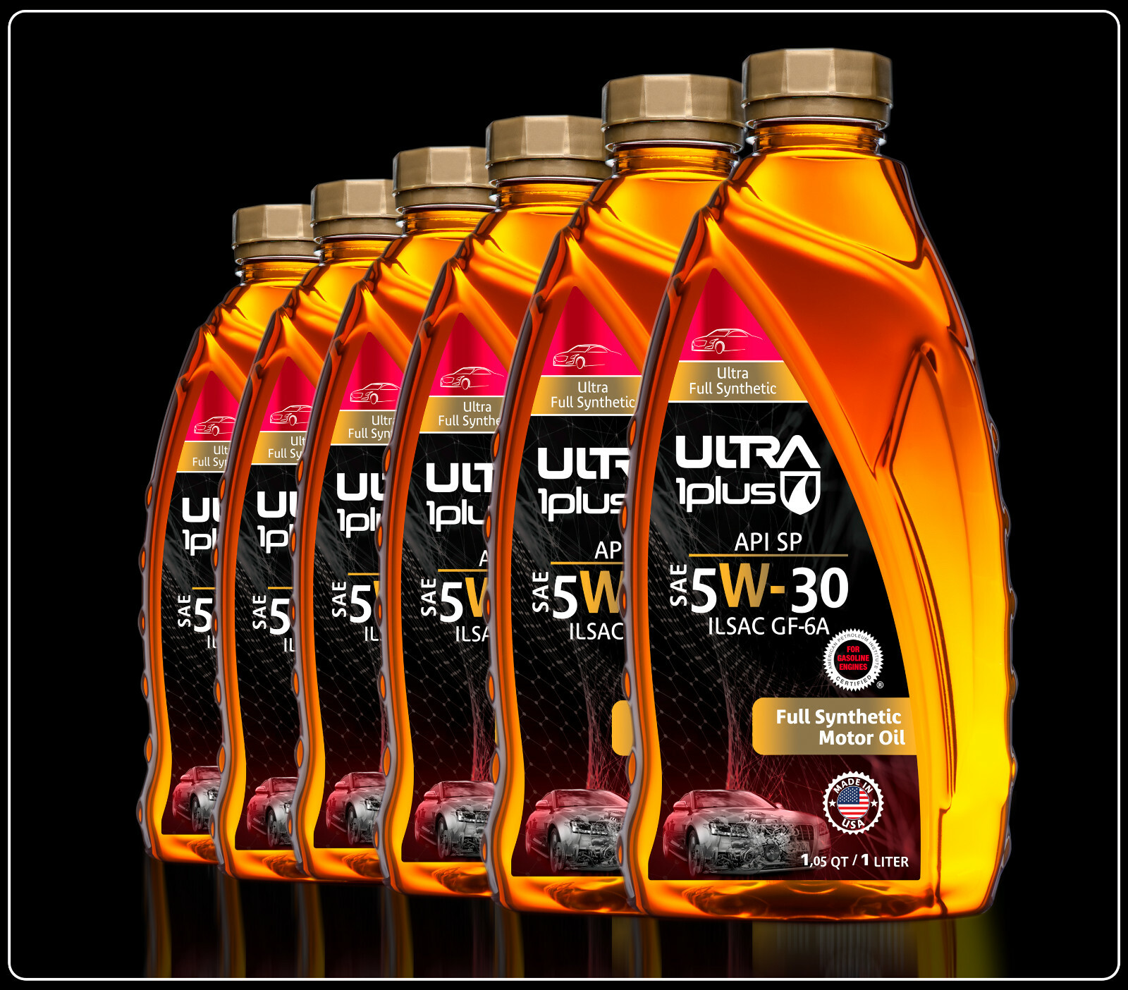 Ultra1Plus™ 5W-30 Full Synthetic Motor Oil API SP ILSAC GF-6A | 6 Pack QTS