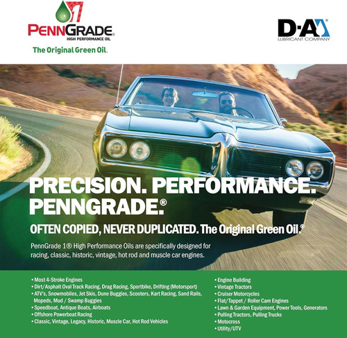 PENN GRADE 1, 71196, Synthetic Blend High Performance Oil SAE 20W-50, 1…