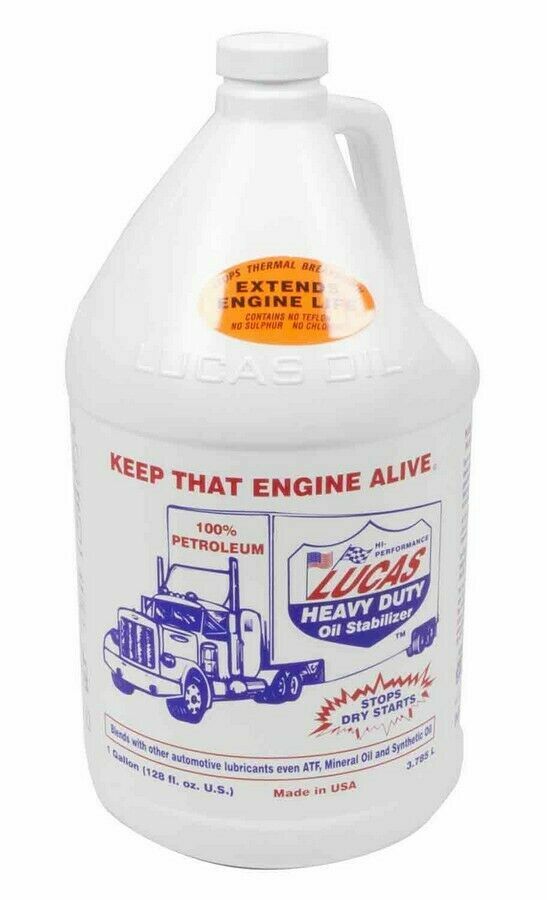Lucas Oil 10002 Single Petroleum Heavy Duty Oil Stabilizer 1 Gallon Bottle