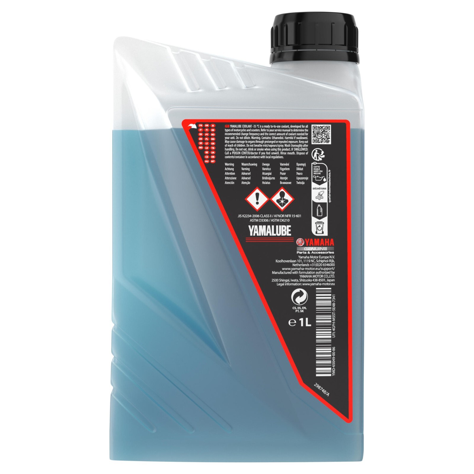 YAMALUBE LIQUID RADIATOR COOLANT MOTORCYCLE AND SCOOTER 1 LITER (YAMAHA ORIGINAL)