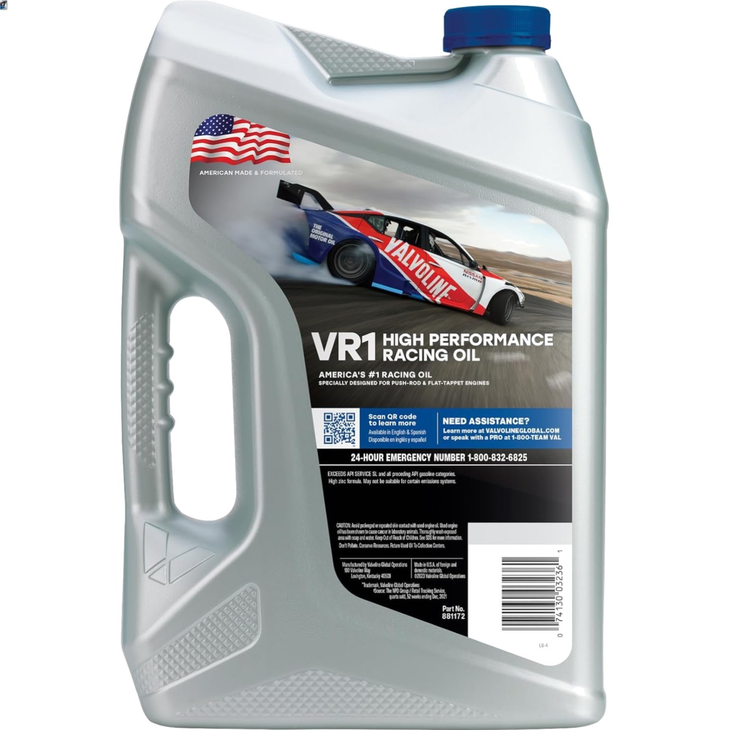 VR1 Racing SAE 20W-50 Motor Oil 5 QT