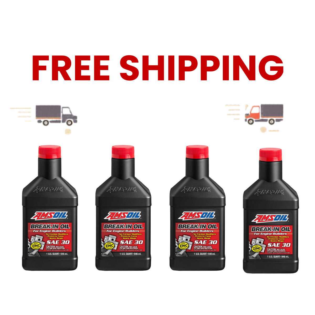 NEW SAE 30 Break‑In Oil – ɅMSϴIl BRK – Smooth Performance from Day One
