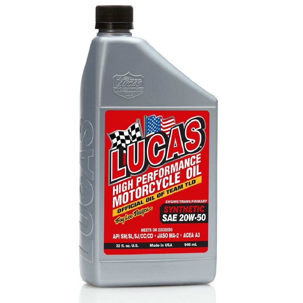 10702 SAE 20W50 Synthetic Motorcycle Oil 1 Quart Bottle