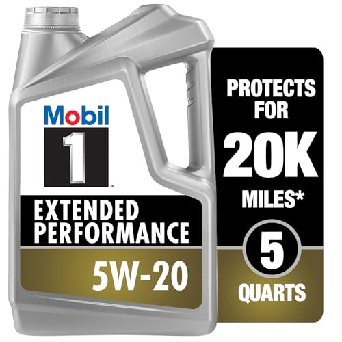 Mobil 1 120765-1 Extended Performance Engine Oil 5W20 5 Quart Jug Sold Individua