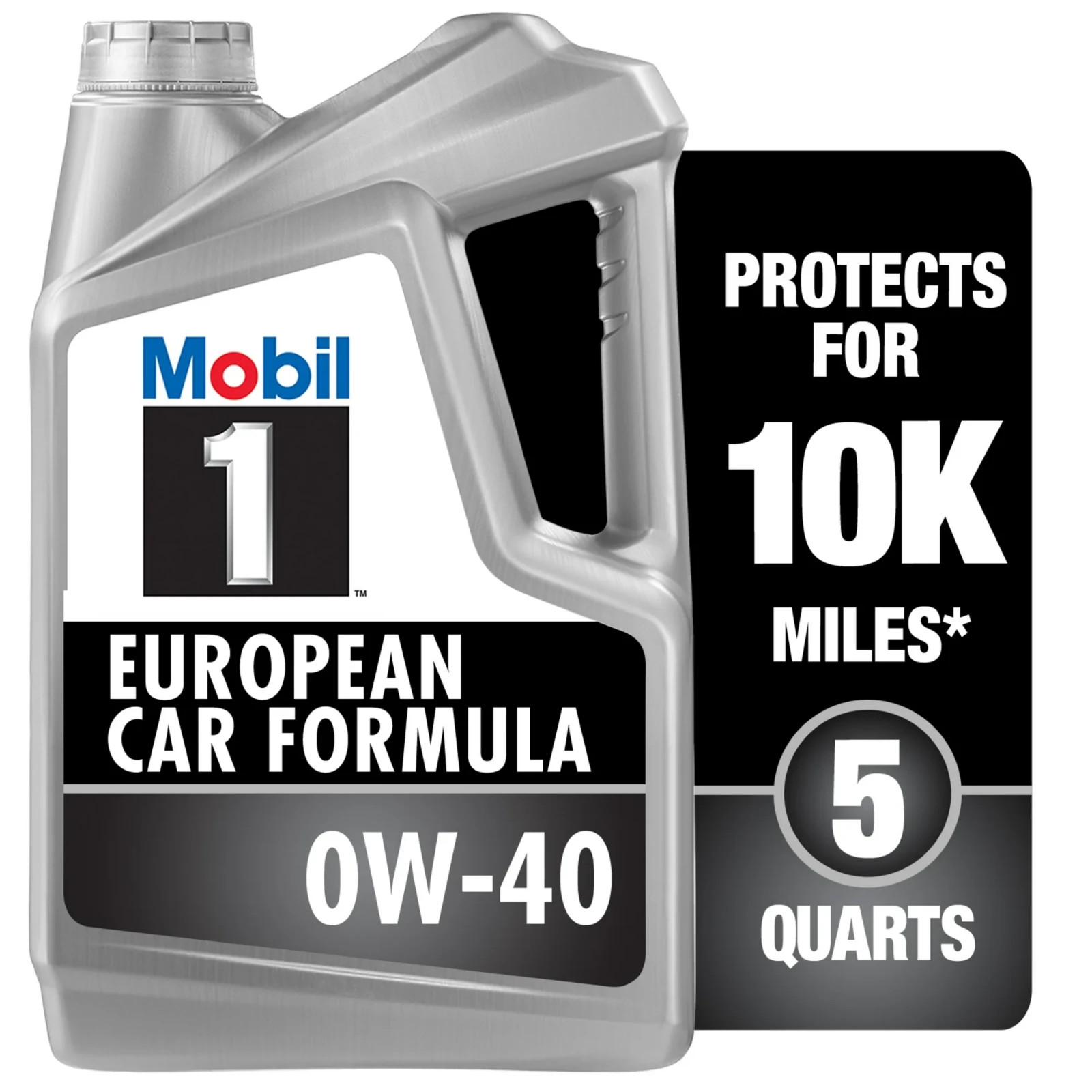 2 Pack Mobil 1 FS European Car Formula Full Synthetic Motor Oil 0W-40, 5 Quart